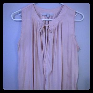 Pastel pink Silk sleeveless blouse